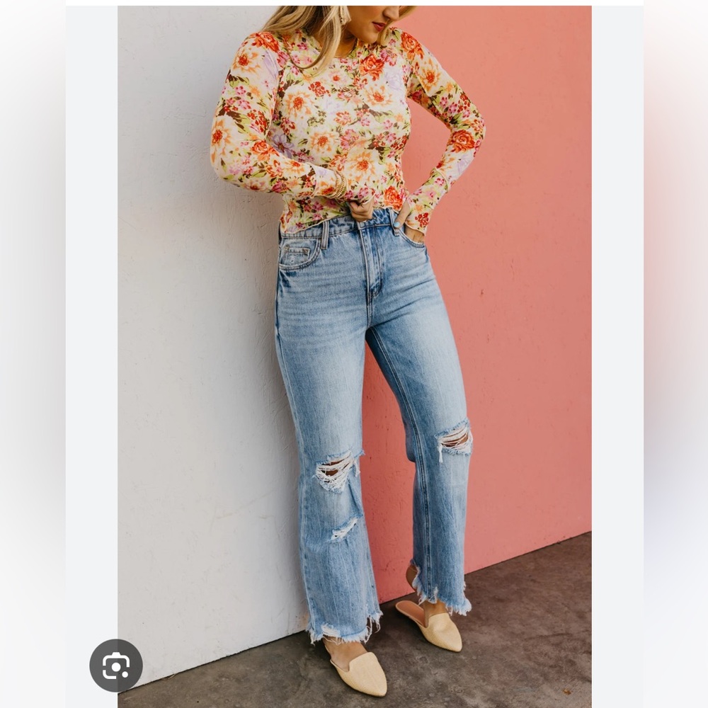 Vervet Crystal 90’s vintage flare denim